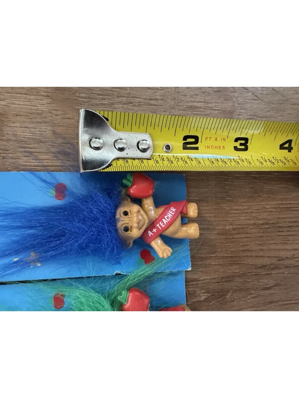 Vintage Best Teacher In School Troll Doll Pins Broach Russ lot of 3